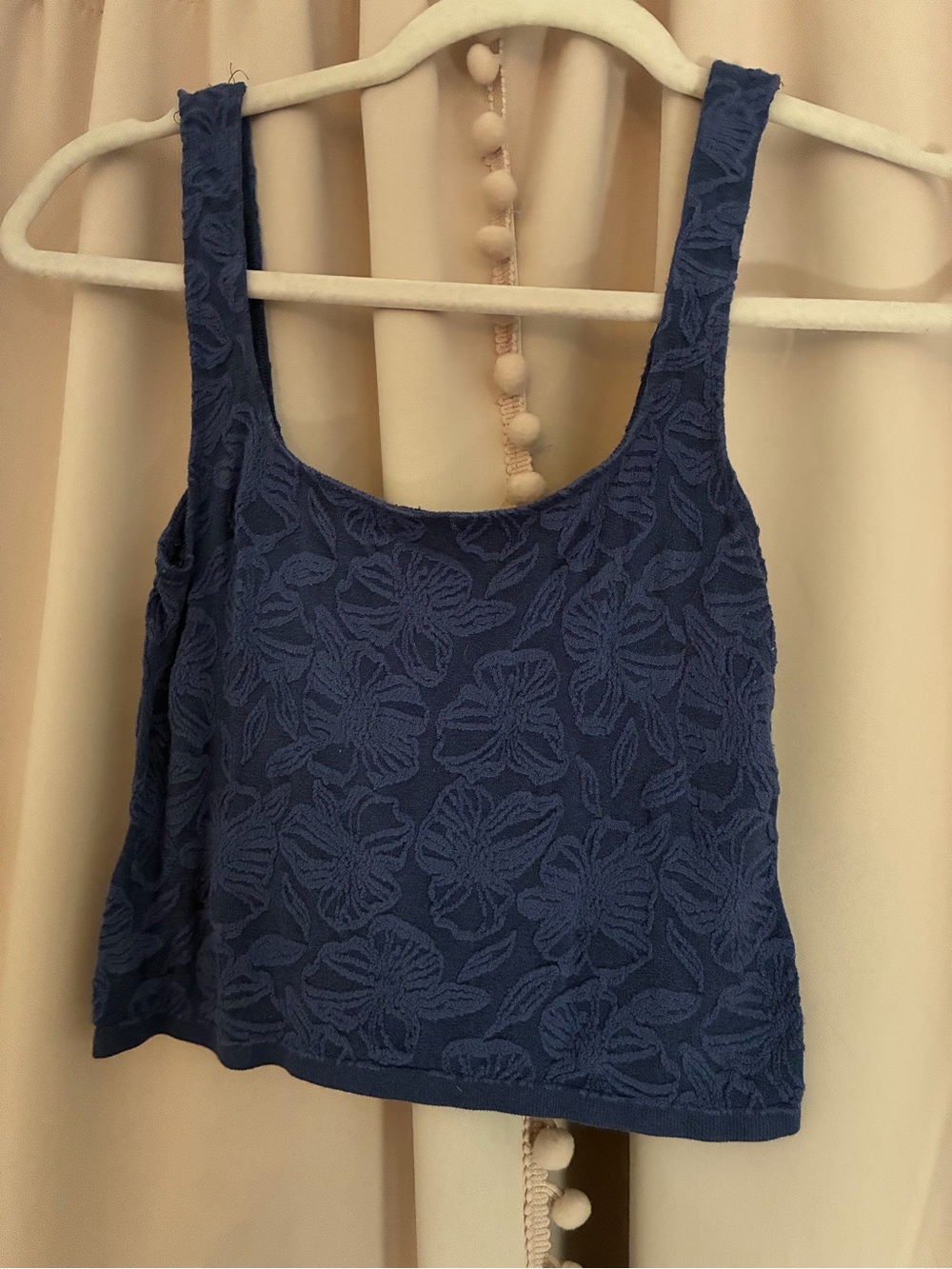 3D Pattern Indigo Tank Top